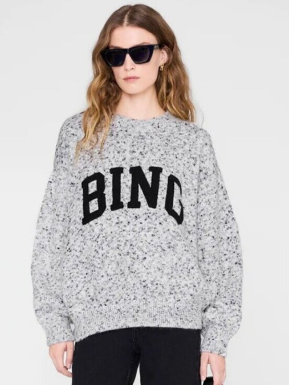 MWT Anine Bing Sydney 'BING' Logo Sweater Size M